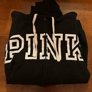 Brand: Pink Victoria’s Secret, Item:Zip Up Jacket,          Size: Women’s Medium